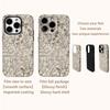 Custodia per Telefono Beige Giardino per IPhone 16 15 14 13 12 11 X XS XR XSMAX 7 8 Pro Max Plus Cover Posteriore a Doppio Strato