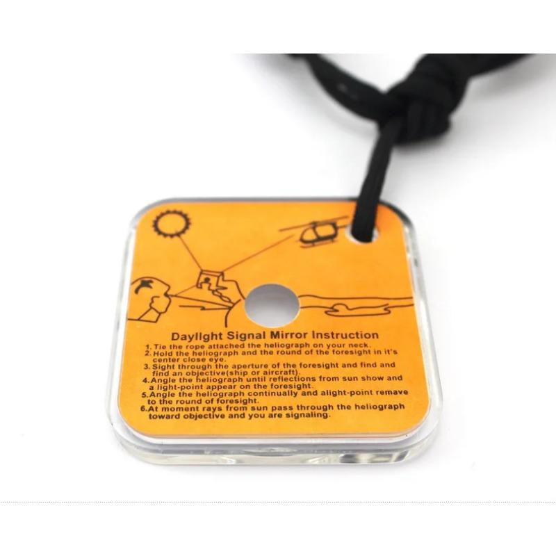 

1 шт. уличное светоотражающее сигнальное зеркало, портативный аварийный набор для выживания, кемпинг, пеший туризм, связь на большие расстояния, снаряжение для кемпинга