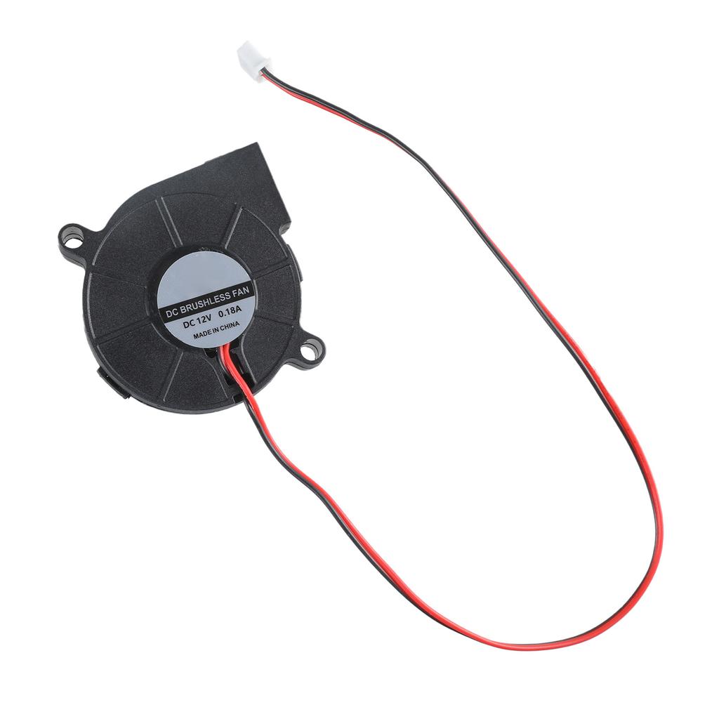 Wentylator dmuchawy powietrza 5015 5V/3000RPM 12V/5500RPM 24V/4000RPM do drukarek 3D, laptopów, komputerów, łożysko olejowe, przewód 28cm