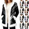 Women's Casual Fleece Hooded Cardigan With Pockets Warm Outerwear