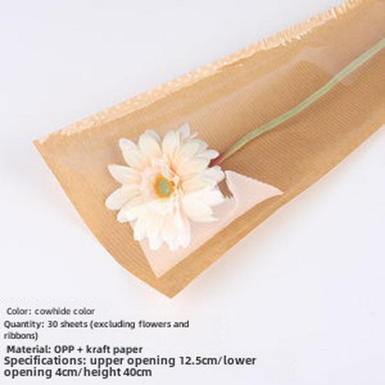 Translucent Kraft Paper Bouquet Bag for Multiple Roses - Goddess Festival Edition