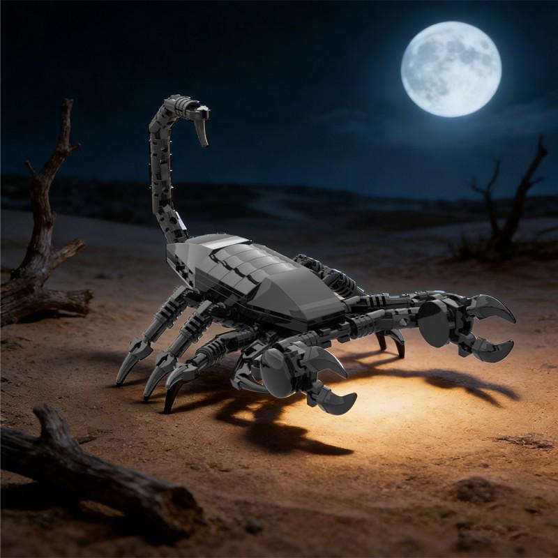 Black Scorpion Small Particle Children's Educational Building Blocks Model