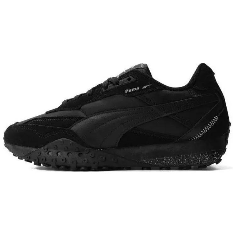 New PUMA Blktop Rider Low Top Casual Shoes Men's Black 392725-35