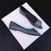 Spring new versatile flat shoes women's soft sole shallow mouth pointed single shoes soft leather four seasons ladyshoes black work shoes