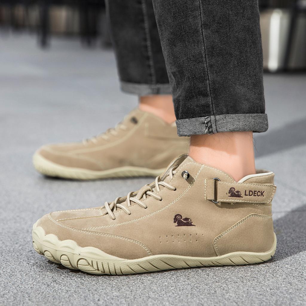 Men's Casual Shoes Short Boots Outdoor Casual Men's Boots Plus Velvet Large Size Men's Shoes Martin Boots