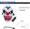JOKER LED Luminous Yellow Teeth Adult Clown Mask for Halloween Performance