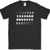 Phases Of The Moon T-Shirt Astrological Lunar Effect Trendy Eclipse Tee