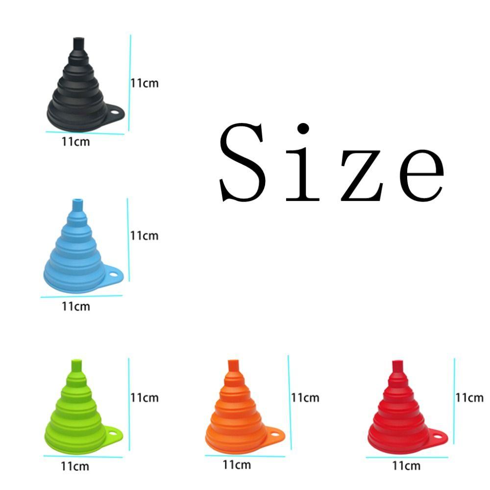 Silicone Liquid Funnel Universal Kitchen Funnel Car Engine Funnel  Washer Fluid Change