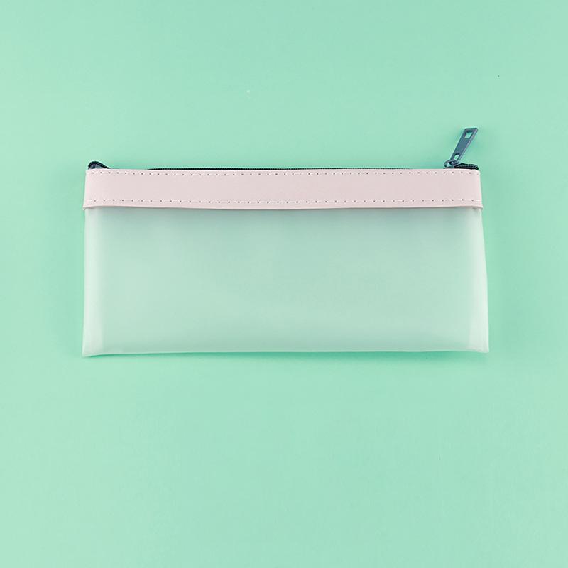 

Прозрачный кошелек на молнии, милый кошелек, портативный кошелек для кредитных карт, сумка для помады, органайзер для наушников и ключей розовый