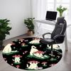 1pc Mushroom Cats Office Round Area Rug, Mat Suitable For Office, Under Office Chairs Bedroom Living Room Home Decor, Room Deco