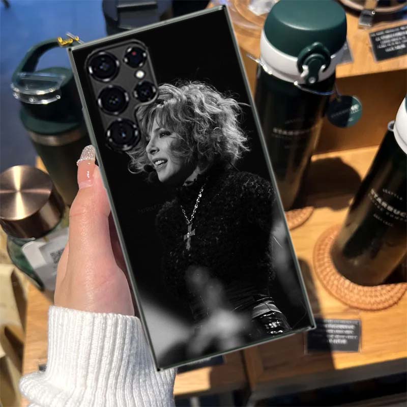 Mylene Farmer Cases Phone Case for Samsung Galaxy S26 Ultra S25 Edge S24 S23 FE S21 Plus S20 S22 S10 Cover TPU Capa Shell Shockp
