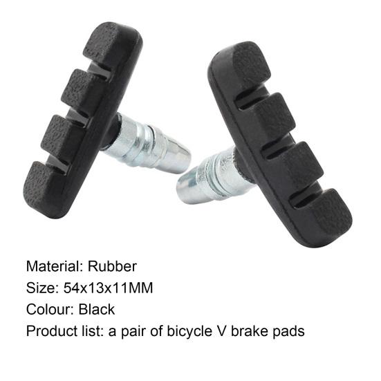 1 Paar Fahrradbremsbeläge Exquisite Verarbeitung Verschleißfester Gummi Fahrradbremsbelag