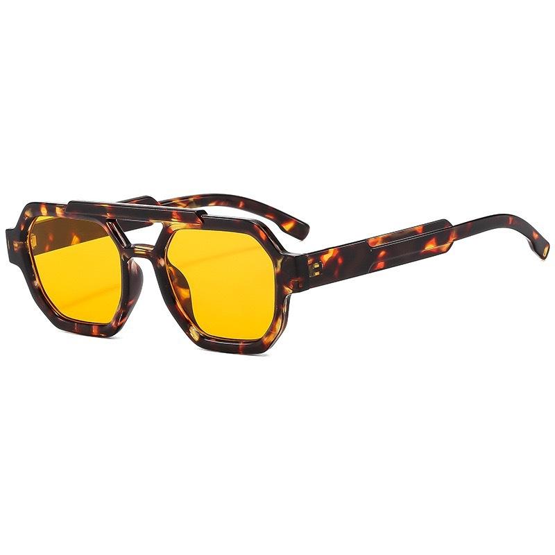 Large Frame Polarized Sunglasses Women'S Men'S Large Frame Double Beam Fashion Sunglasses High Sense