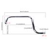 Shower Head Extension Arm S Shaped High Arc Gooseneck Long Shower Extender Pipe Stainless Wall Mounted Shower Head Extension Arm