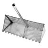 Sand Fleas Rake Stainless Steel Sand Sifter Detachable 135CM Long Handle Collapsible Shark Tooth Sifter for Beach Sand Crab