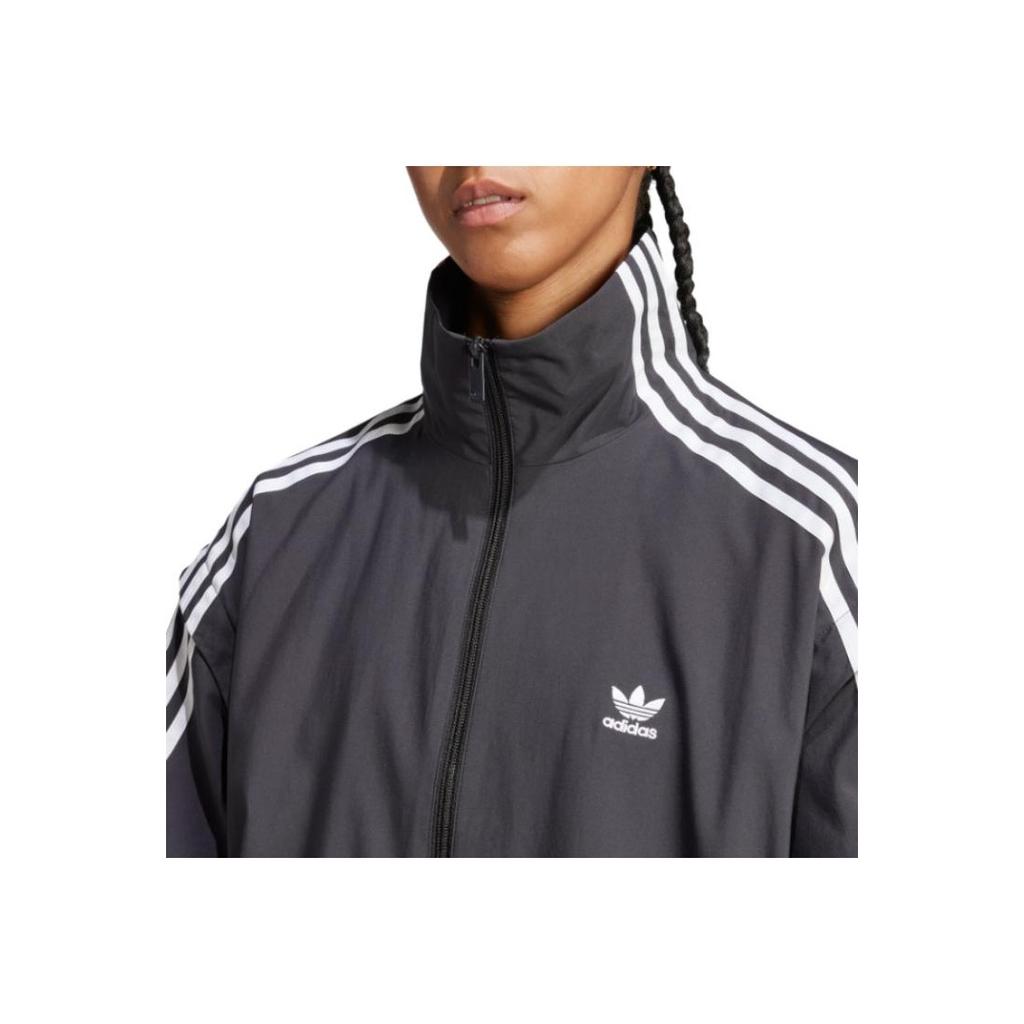 Adidas Originaler Adilenium Zip-Off Treningsjakke Stripet Logotrykk Ståkrage Glidelås Sport Løs Mote Allsidig Langermet Jakke Damejakke JM9251