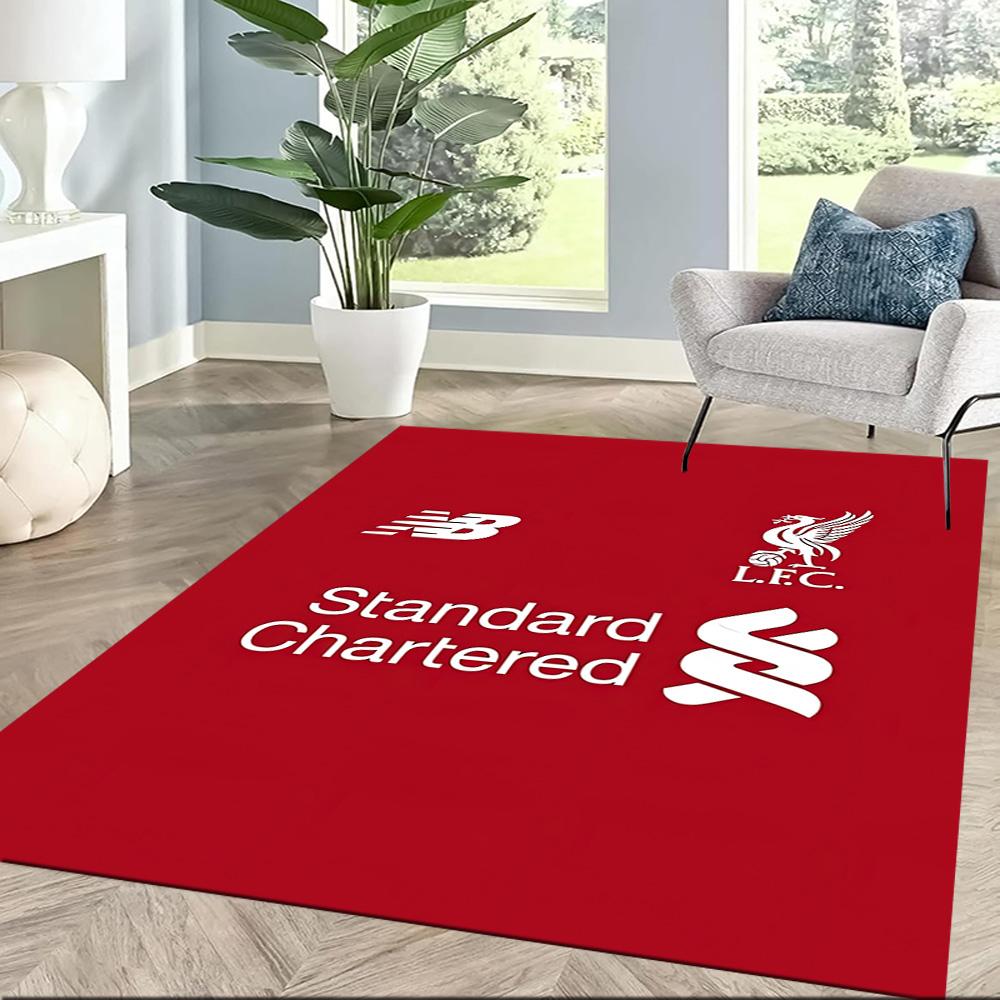 Liverpool Football Club Area Rug Suitable For Game Room Kitchen Entryway Outdoor Antislip Carpet Office Home Decor Wedding Party Gift
