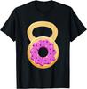 Funny Donut Kettlebell Weights Fitness Humor Doughnut Lover T-Shirt