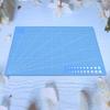 Grid Lines PVC Cutting Mat Self Healing Paper Leather Fabric Cutting Board(Blue)