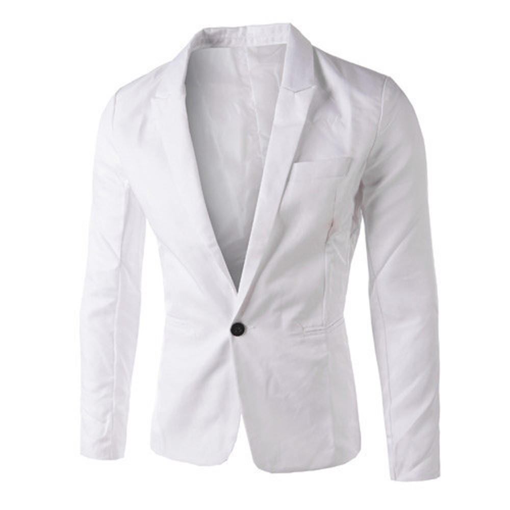 Charm Men/'s Casual Slim Fit One Button Suit Blazer Coat Jacket Tops Men Fashion