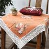 DIY Vyšívací sada pro čtvercový ubrus 90*90 cm Vyšívací jehla Nit Tkanina Bez