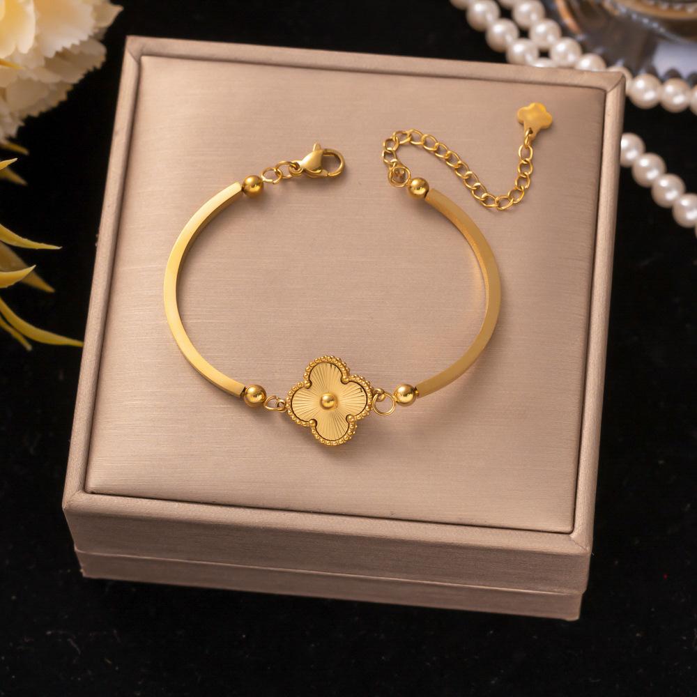 Fashion Titanium Steel Bracelet Never Fade Elegant Durable Jewelry for Women Men Unisex