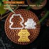 Halloween Cookie Cutter Set Plastic 3D Ghost Skull Bat Pumpkin Mummy Cartoon Biscuit Mold Stamp Pastry DIY Cake Decorating Tools