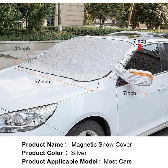 Winter Car Windshield Snow Cover Sun Shade Durable Ice Frost Rain Dust Guard Protector for All Season Weather Protection