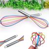 Roamtic Fashion Kitchen Wire Beater Handle Balloon Whisk Egg Mixer Silicone Stainless Steel Tool