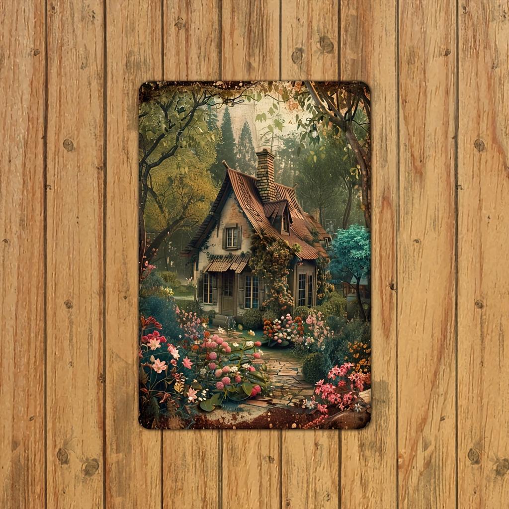 pc Vintage Metal Chicken Coop Rules Sign  Rustic Farmhouse Wall Decor for Home  Garden Durable Metal No Electricity Needed