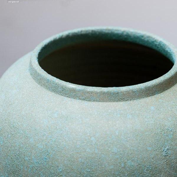 Zen Tabletop Vase for Living Room or Entrance - Ideal for Dried Flower Arrangements