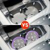 2PCS Car silicone coaster, car cup holder, creative diamond inlaid anti slip coaster, heat-insulating cup holder