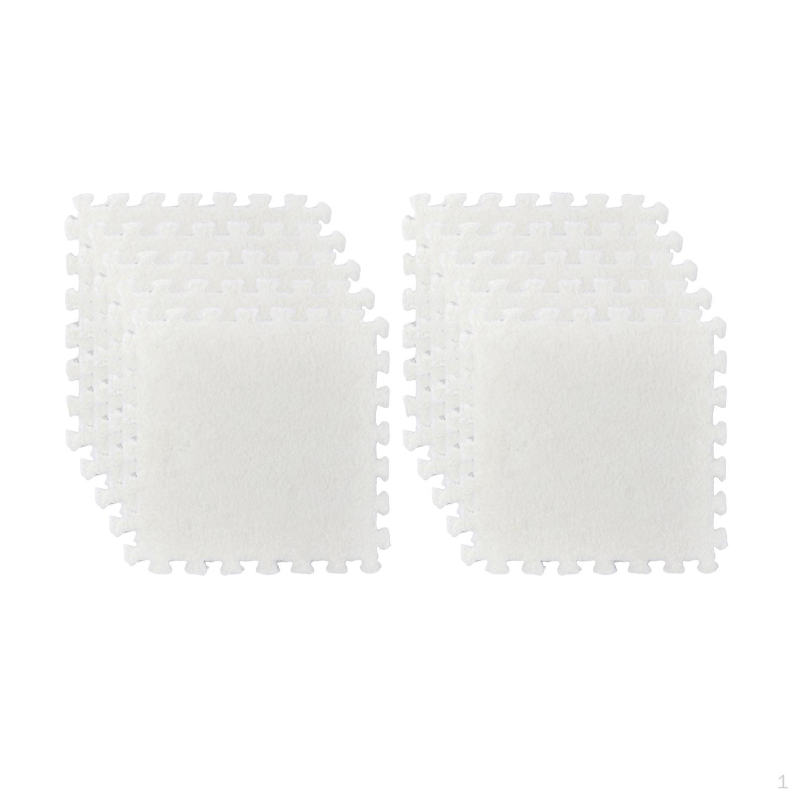 

10 шт. плюшевых квадратных ковров для детей, нескользящий игровой коврик для декора гостиной