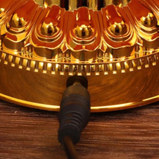 Colorful Lotus Lamp Vibrant Color Battery-Operated Creative Shape Flicker Free Realistic Looking Compact