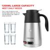 1200ml 200W Car Electric Water Kettle Insulation Pot Heating Cup Truck Car Cigarette Lighter 24V