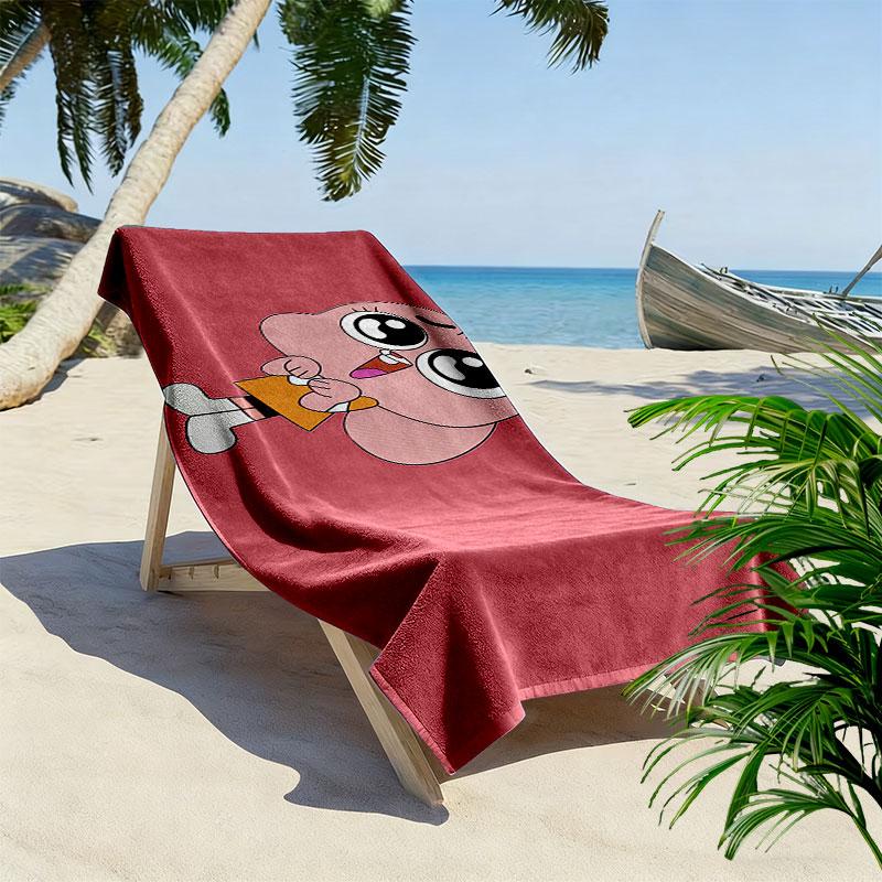 Anais Watterson Print Beach Towel, Large Soft Quick Dry Towel for Beach Camping Swimming