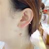 Exquisite Purple Gold Russian Hollow Ball Earphone Antique Rose Gold Car Flower Beads Long Earphone Jewelry