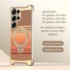 Luxe Metalen Bumper Case voor Samsung Galaxy S26 Ultra/S25 Ultra/S24 Ultra Magnetische Cover met 360° Ring Standhouder Randloos