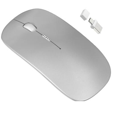 Wireless Bluetooth Charging High High Compatible with and iPadOS Mouse, 5.2/3.0+2.4GHz, USB-A & USB-C, Slim, Quiet, Compact, Type-C Port, Built-in