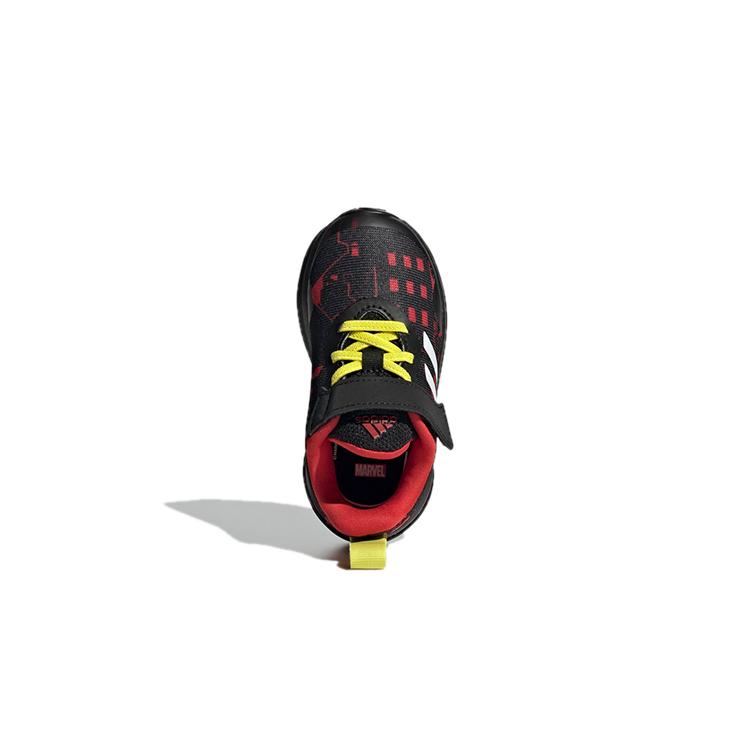 MARVEL X Adidas Adventures Fortarun Abrasion Resistant Low Top Sports Casual Shoes Black Red Infant And Toddler H68114
