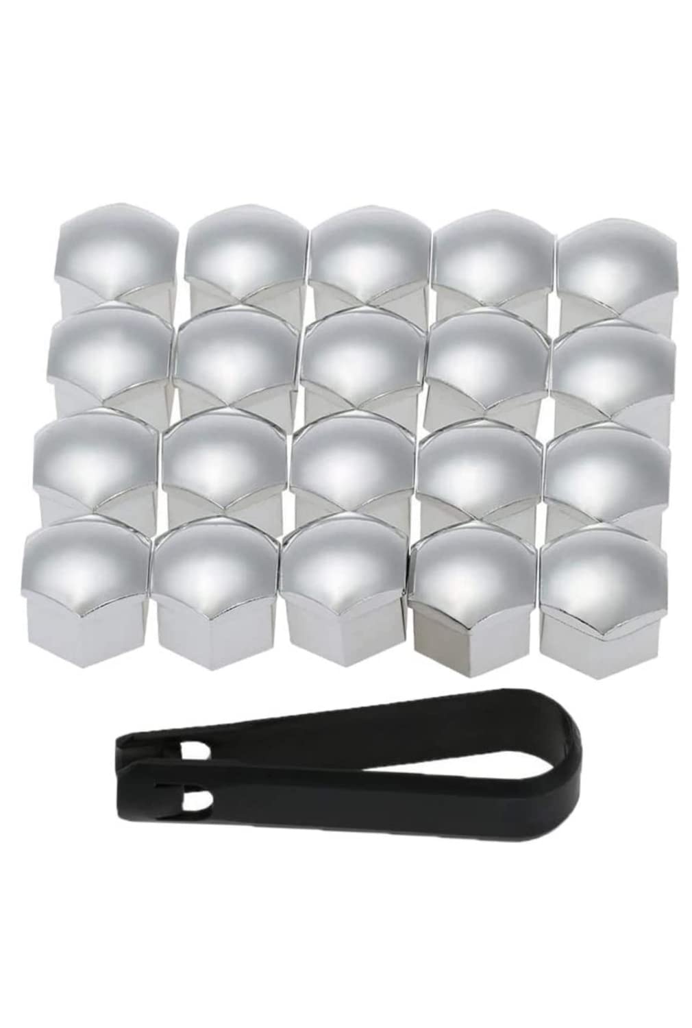 

[CHIFONE] Bolt Cap, Colorful Car Tire Wheel Nut Cover, Universal Use, Gold, Silver, Glossy, 19mm серебряный