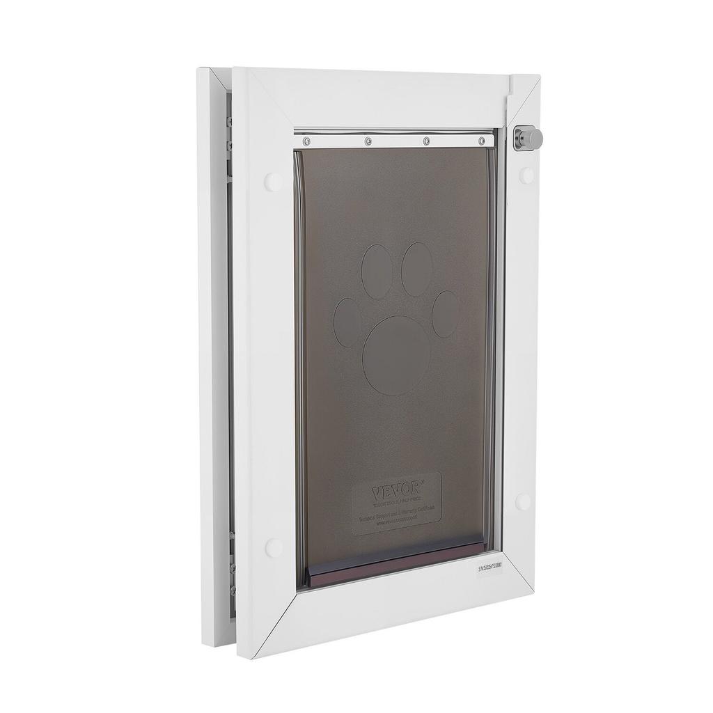 Pet Door, Medium, with Three Magnetic Flaps and Metal Frame, Strong and Weatherproof Dog Door for Interior and Exterior Doors, Easy to Install, Easy