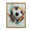 Poster Football Energy Poster Football Energy, 50X70 Cm, Frame Wood Light Oak, Paper Matte 230 Gsm
