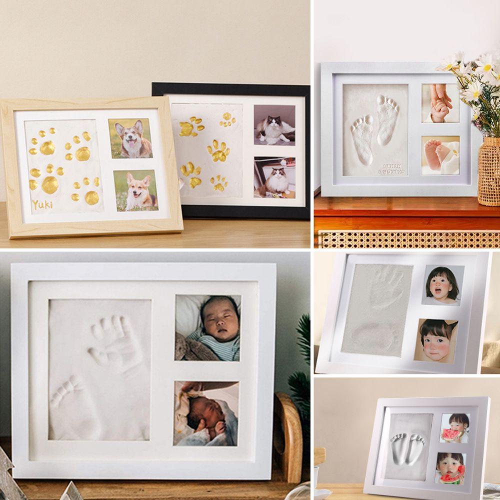 DIY Keepsake Photo Frame Imprint Clay Pet Paw Print Kit  Keepsake Display