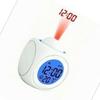 Projector Table Clock Multifunction Plastic USB Charging LED Voice Function Projection Alarm Clock