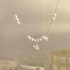French Zirconia Pentagram Pearl Pendant Necklace – Stylish, Unique, and Versatile Collarbone Chain