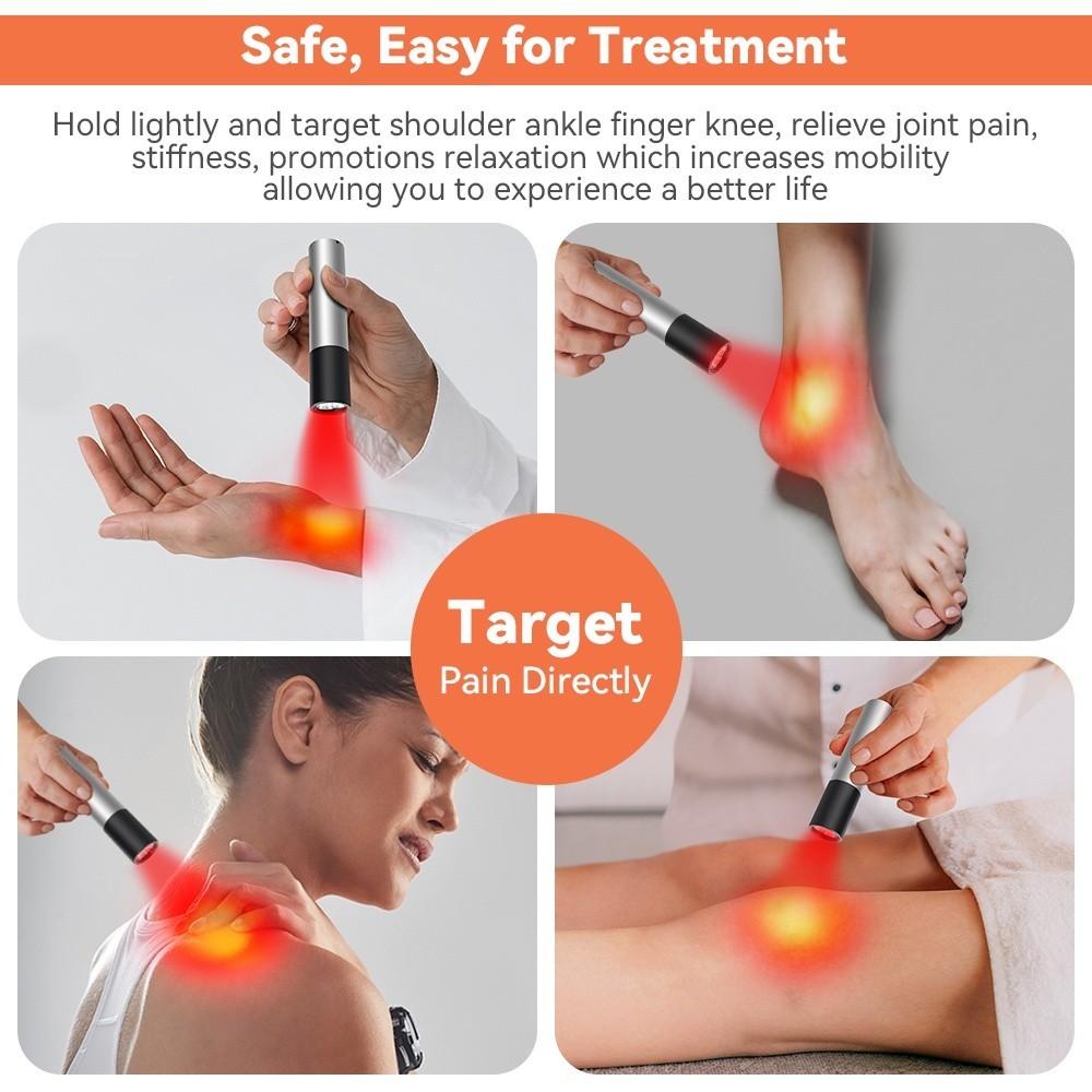 9W Red Light Therapy Face Skin Care Device Near Infrared Handheld Led Therapy Lamp Muscle Joint Pain Relief Therapy Instrument