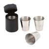 4Pcs/Set Wine Elegant Mug Glass Portable Durable Wine Cup for Bar