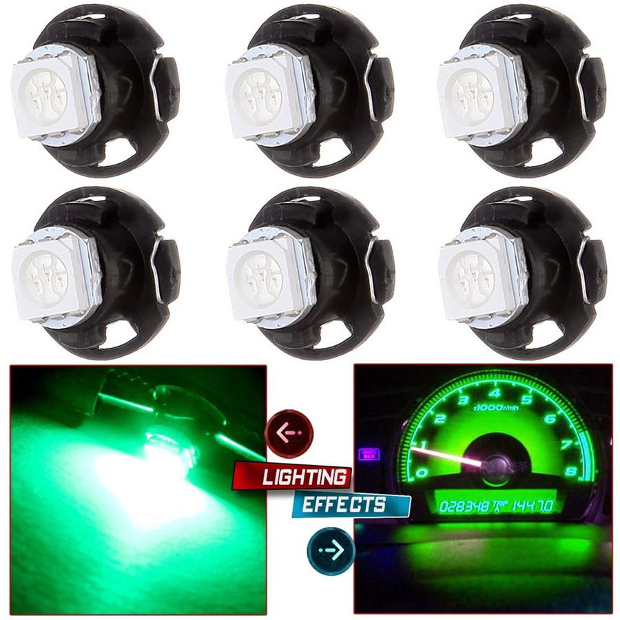 30Pcs 5 Colors T4.7 LED Bulb Car Dashboard Gauge Lamp Climate Control Light 12V