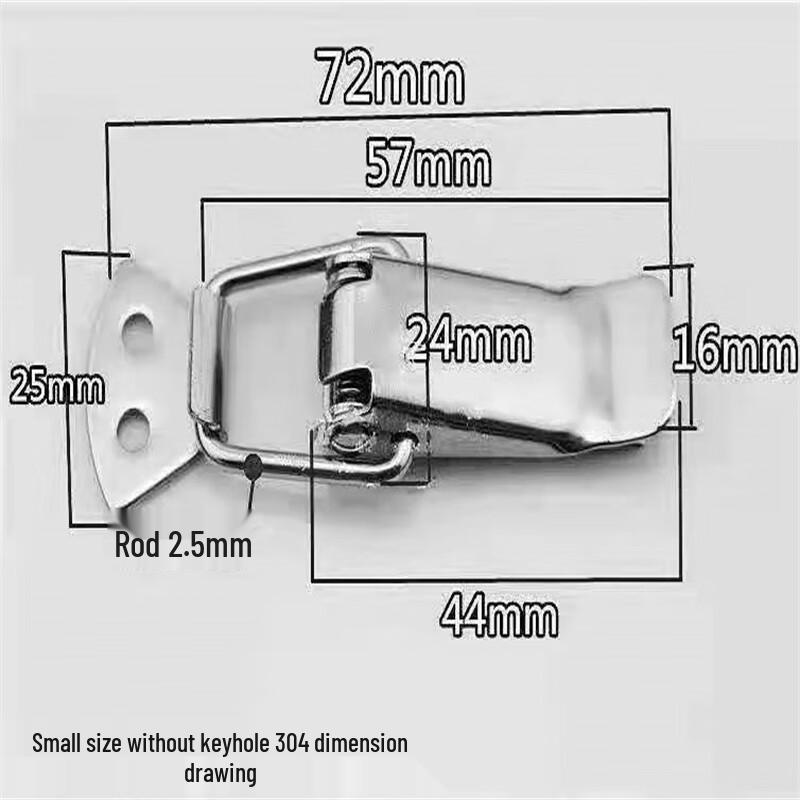 FACEMINI Stainless Steel Hasp Lock with Keyhole Small
